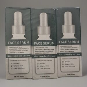Niacinamide Serum Hyaluronic Acid Snail Secretion Filtrate Ceramide Hydrate X 3